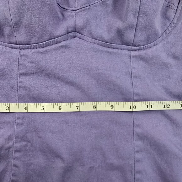 Pinup Couture Varla Lavender Top - Picture 4 of 6